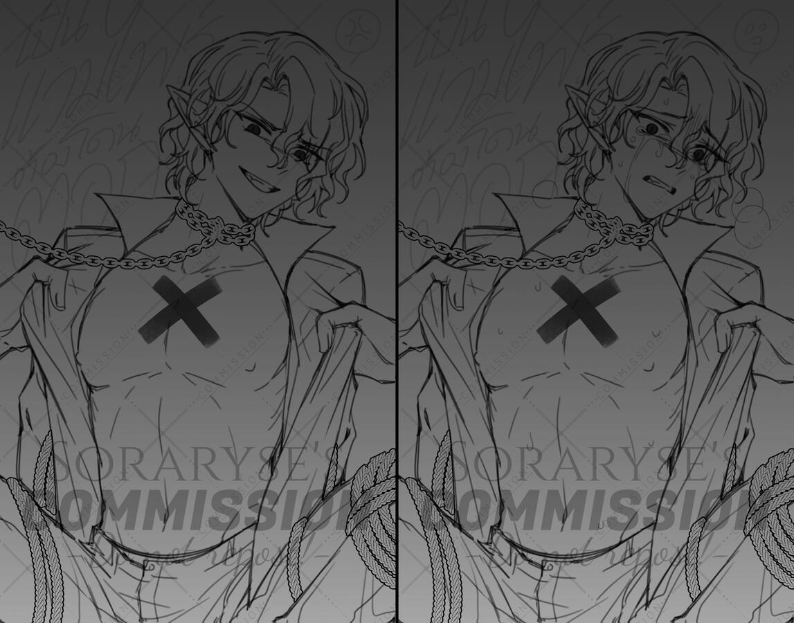 Sketch | Knee up | +change emotion | NSFW