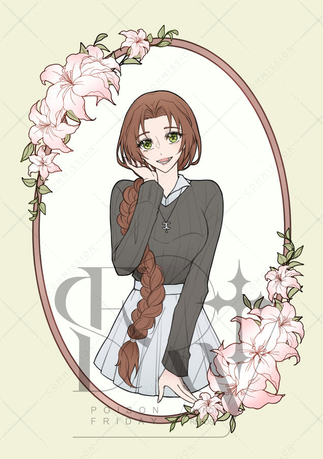 Lined | Half body | +BG