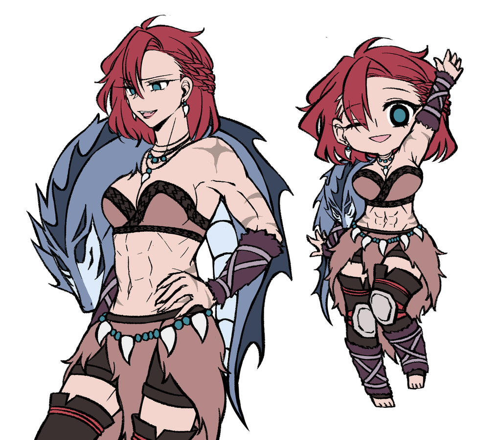 Sketch | Half body/Semi-Chibi | +char