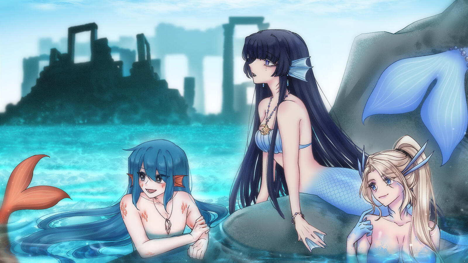 Sketch | Bust shot &amp; Full body | +char | +BG | +mood&amp;tone