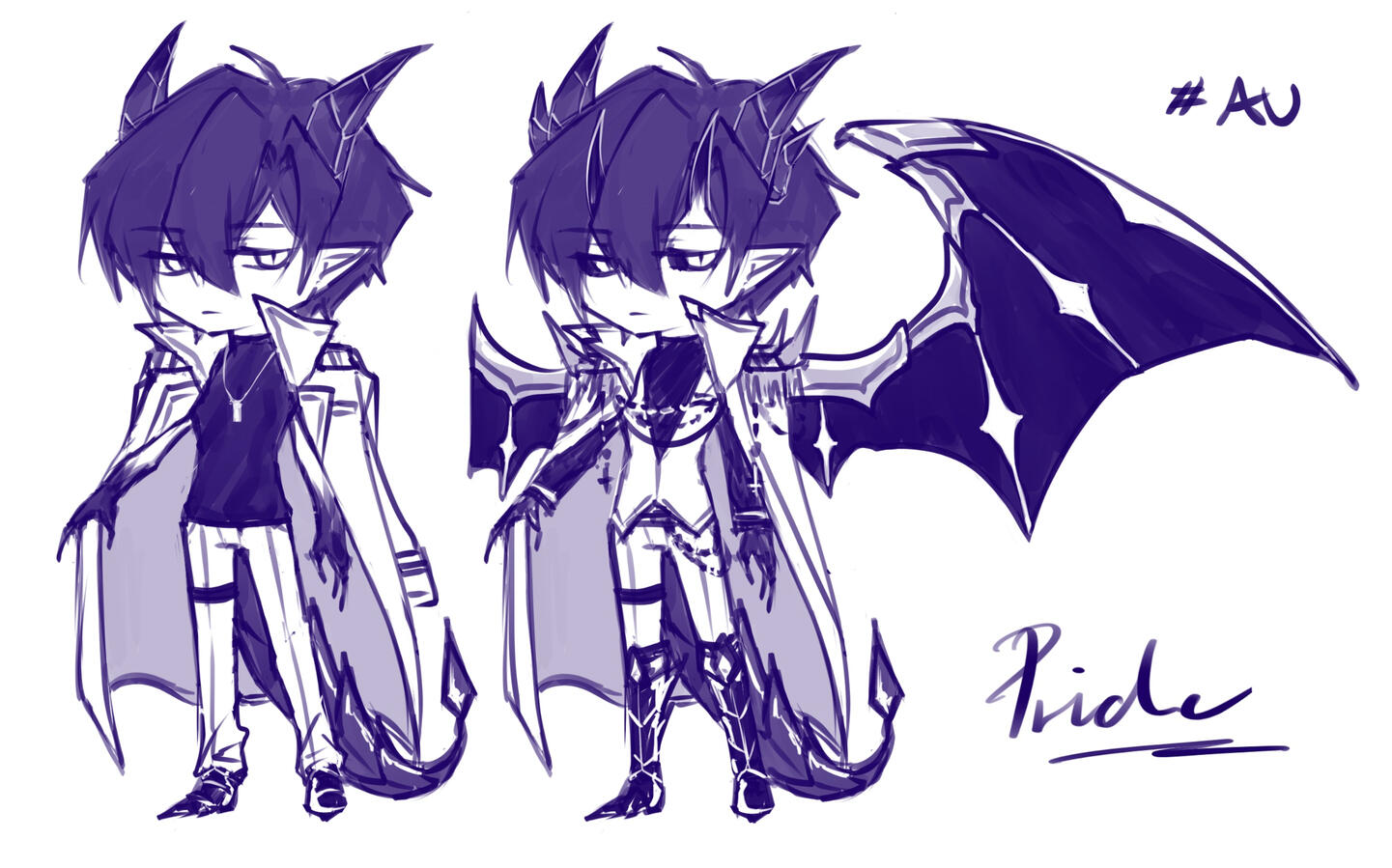 Sketch | Full body | +char (Monochrome)