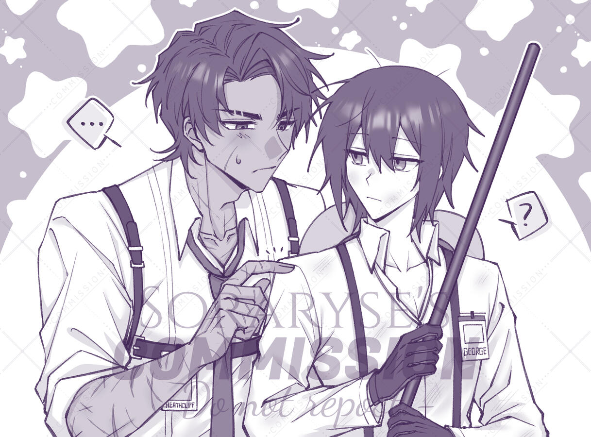 Sketch | Bust shot | +prop | +char