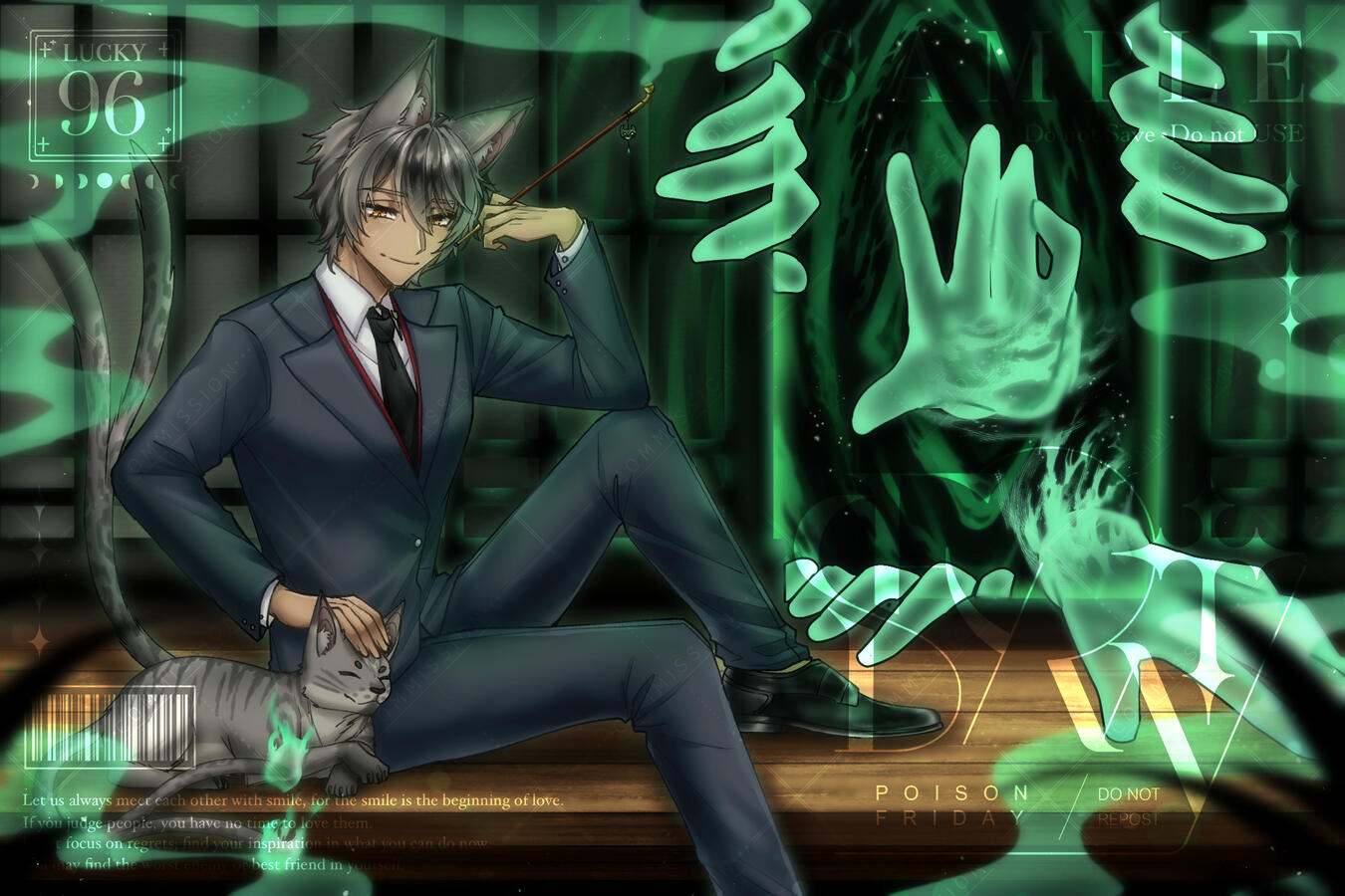 Sketch | Full body | +prop | +BG | +mood&tone
