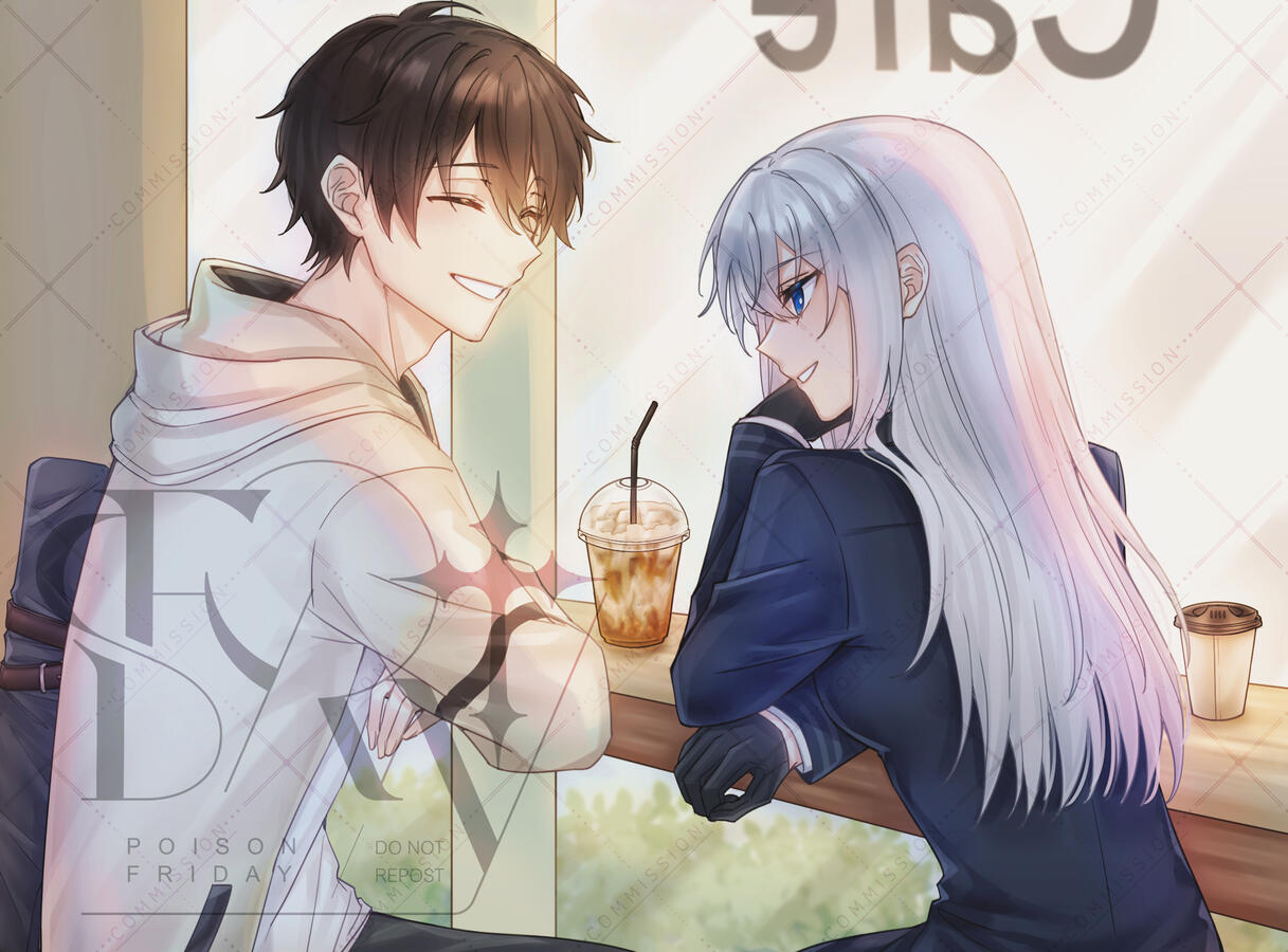 Sketch | Full body | +char | +prop | +BG | +mood&amp;tone