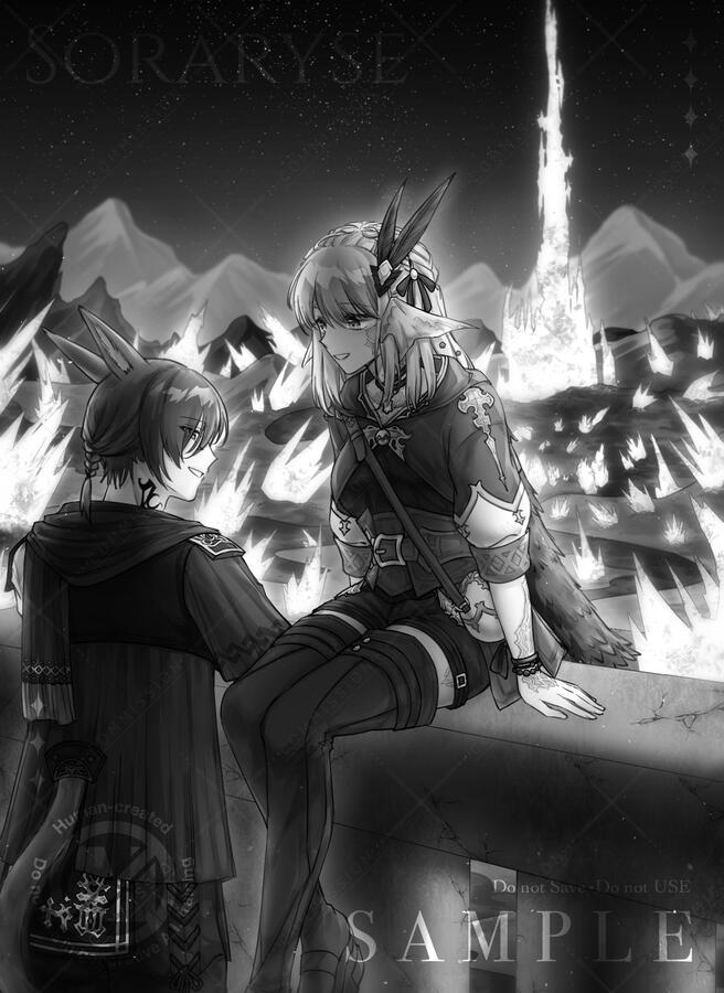 Sketch | Full body &amp; Half body | +char | +BG | +mood&amp;tone